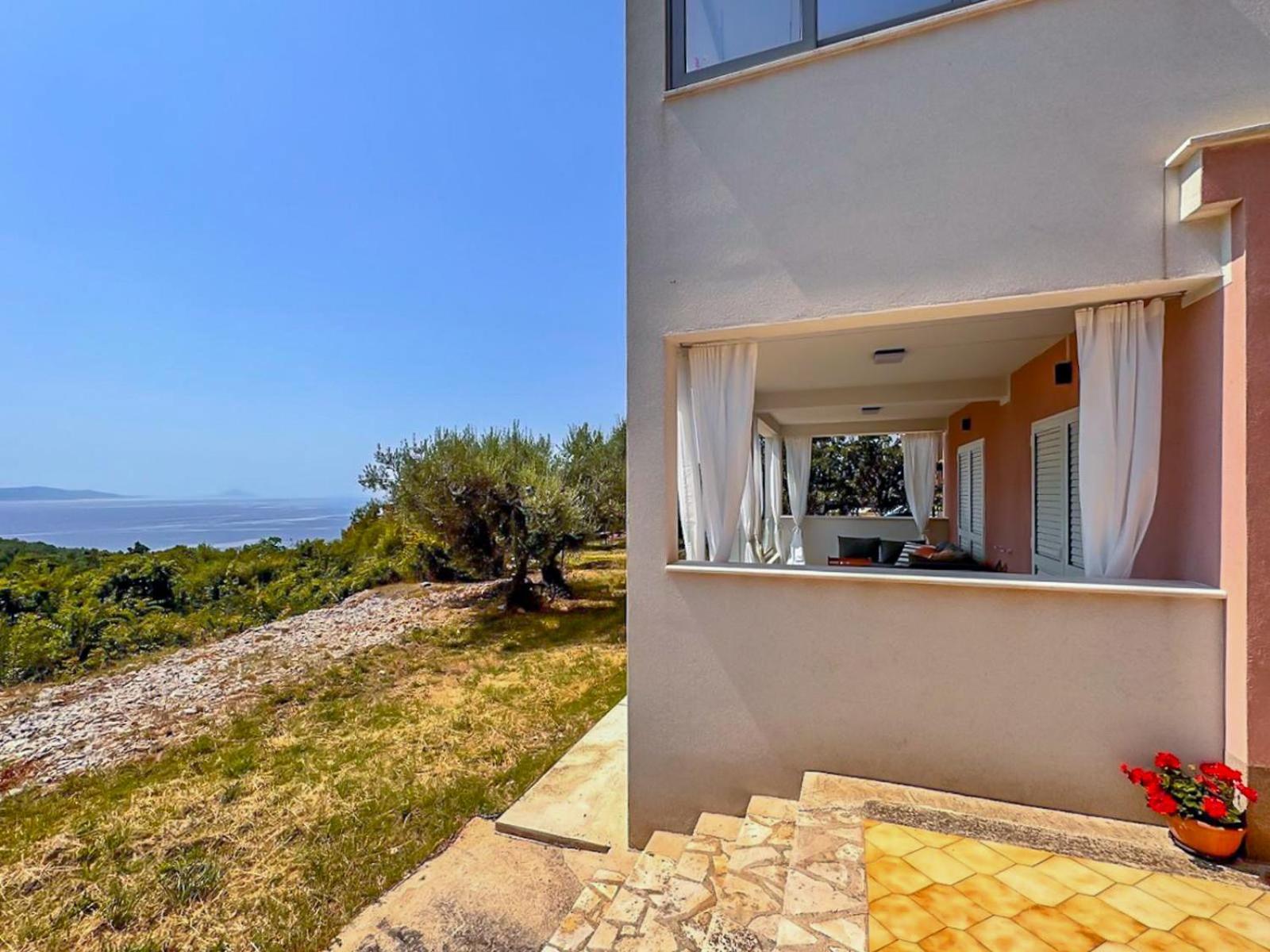 Studio Vesna With A Terrace And Sea View Rabac Bagian luar foto